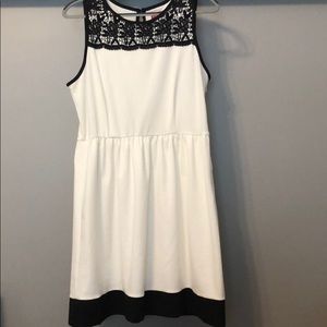 Black and white dress